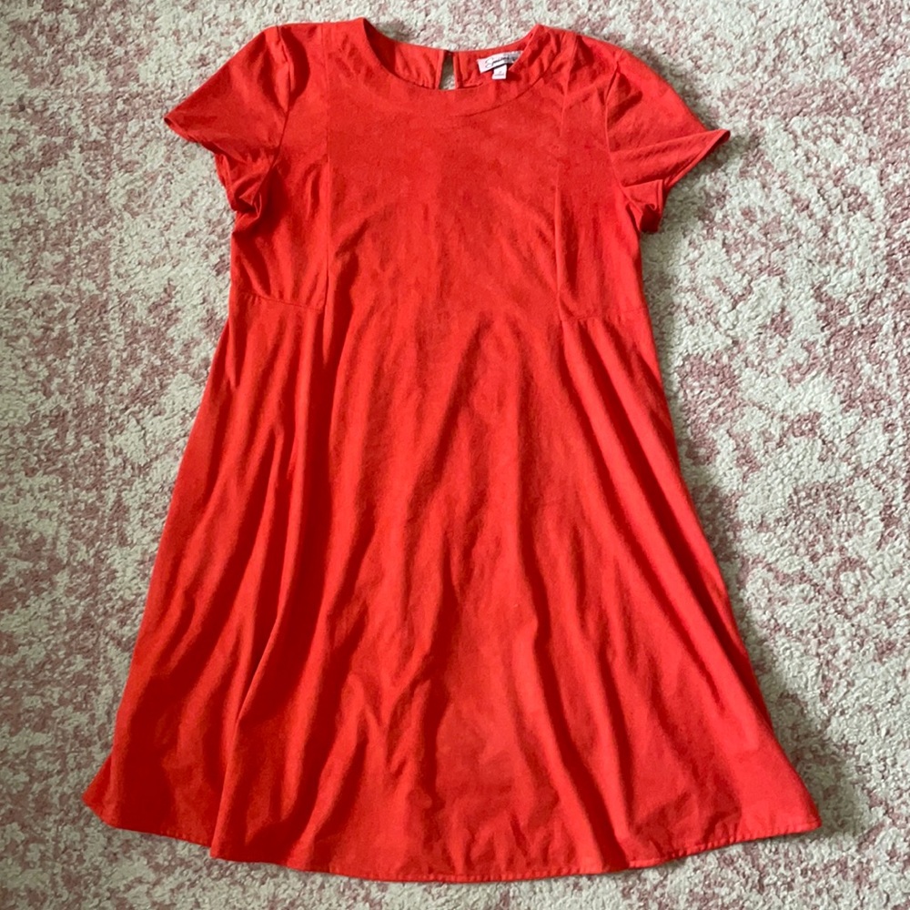 Coral mini dress